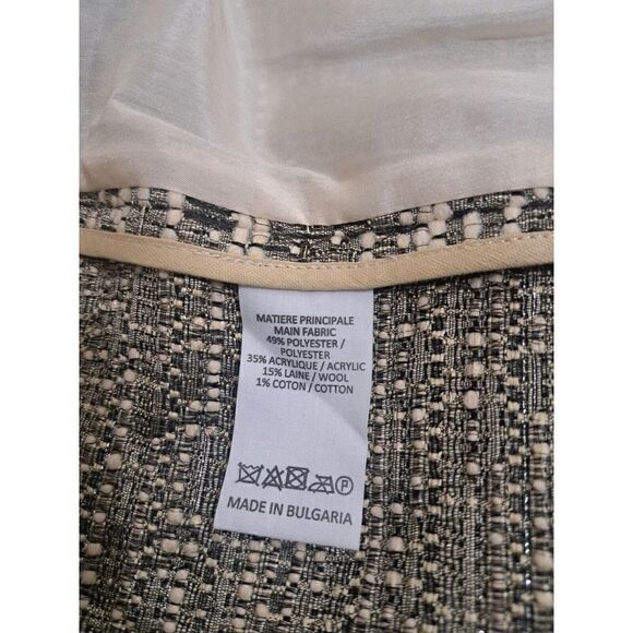 Vanessa Bruno Womens Xsmall Fancy Blazer Jacket Wool Beige Gold 34 - Picture 6 of 6